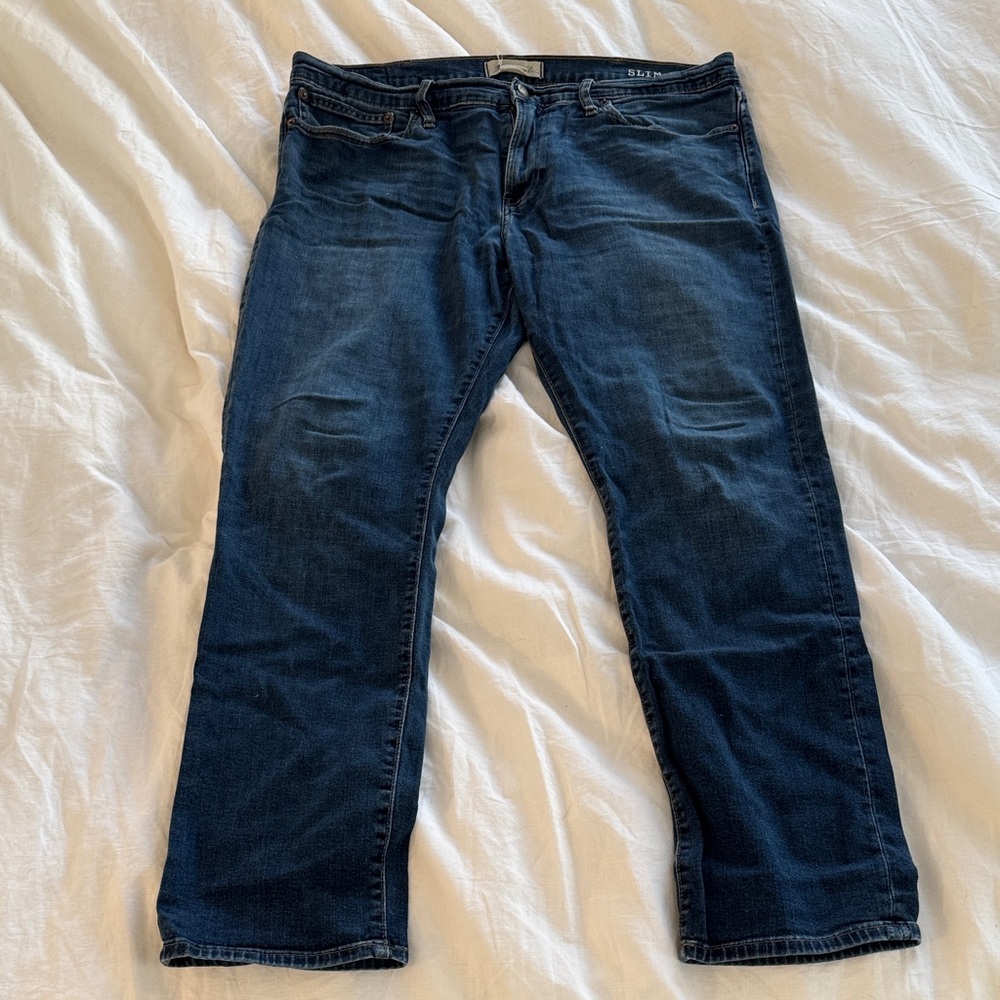 Madewell Dark Blue Straight Jeans